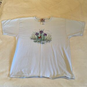 Vintage Flower embroidered T-shirt